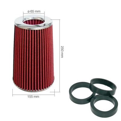 Air Filter double cone red cotton