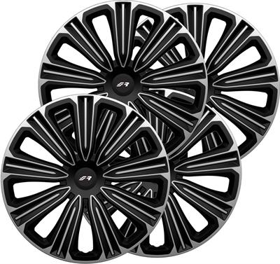 Wheel covers 16 Rosso Silver Black