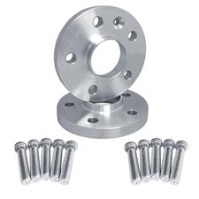 2 distanziali alluminio 20mm 5x114,3 mozzo 60,1 con bulloneria