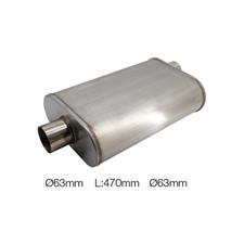Silenziatore universale id 63mm ovale