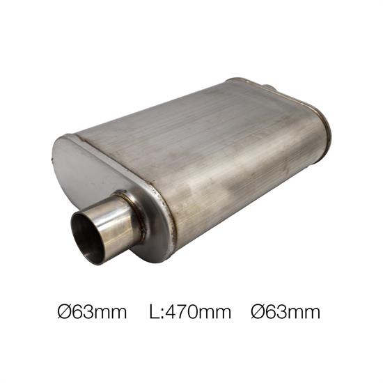 Silenziatore universale id 63mm ovale