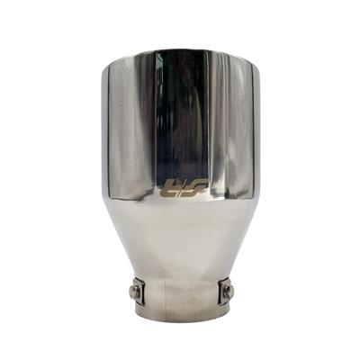 Muffler Tip round id 76mm slant stainless steel