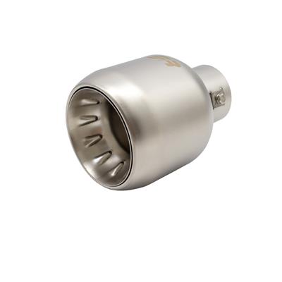 Muffler Tip round id 63mm stainless steel satin