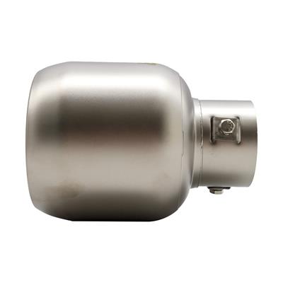Muffler Tip round id 63mm stainless steel satin