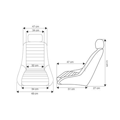 Sedile Vintage Black