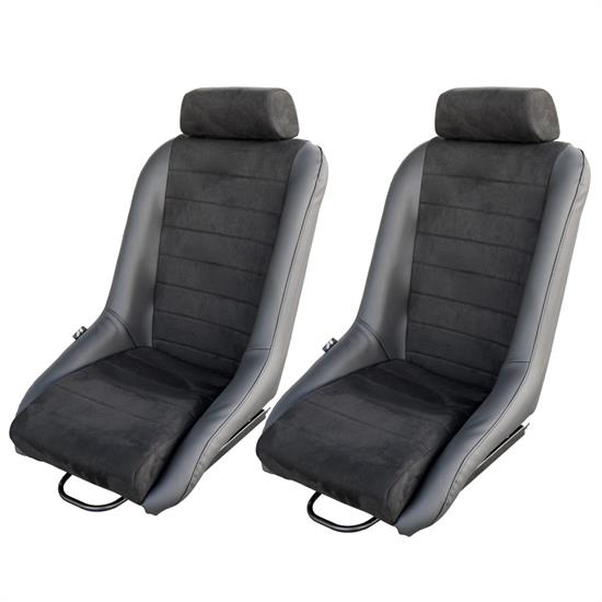 Pair Seats Vintage Velvet