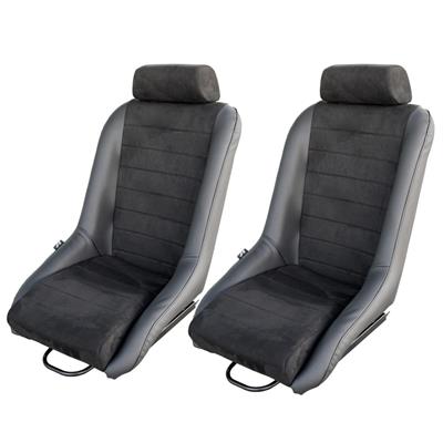 Pair Seats Vintage Velvet