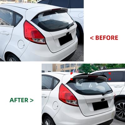 Roof spoiler cap for Ford Fiesta VII 2008-2017