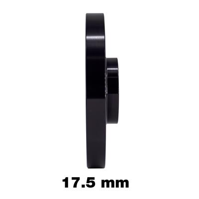 2 distanziali ruota neri 17,5mm 5x110 centraggio 65,1 con bull.