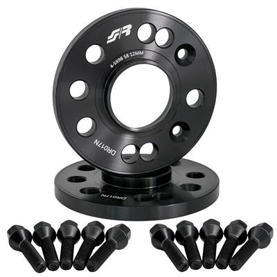 2 distanziali ruota neri 12mm 4-5x98 centraggio 58,1 con bull.