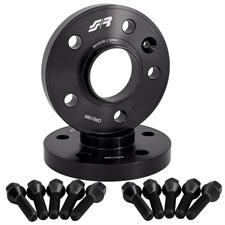 2 wheel spacers black 20mm 5x110 center hole 65,1 with bolts