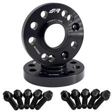2 wheel spacers black 20mm 4-5x100 center hole 57,1 with bolts