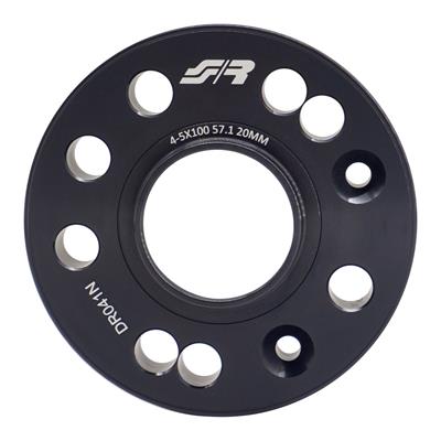 2 wheel spacers black 20mm 4-5x100 center hole 57,1 with bolts