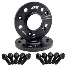 2 wheel spacers black 12mm 5x112 center hole 66,6 with bolts