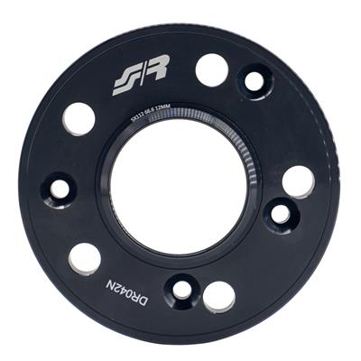 2 wheel spacers black 12mm 5x112 center hole 66,6 with bolts
