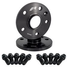 2 wheel spacers black12mm 5x112 center hole 57,1 w/bolts