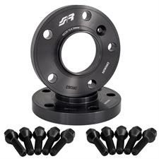 2 wheel spacers black 20mm 5x120 center hole 72,6 with bolts