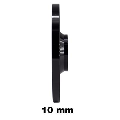 2 distanziali ruota neri 10mm 5x112 57,1 con bulloneria conica