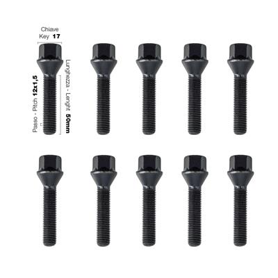2 wheel spacers black 18mm 5x112 center hole 66,6 with bolts