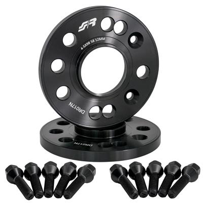 2 wheel spacers black 12mm 4-5x98 center hole 58,1 with bolts