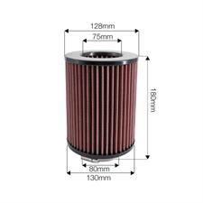 Air Filter double cone red cotton
