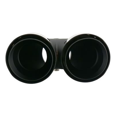 Muffler Tip round id 66mm double shifted carbon&stainless