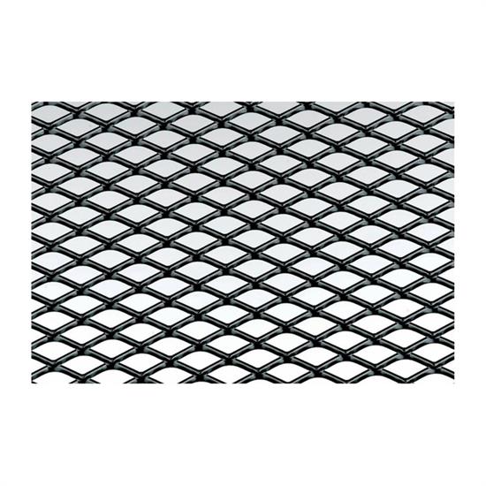 Griglia alluminio nero 125x30 cm maglia media
