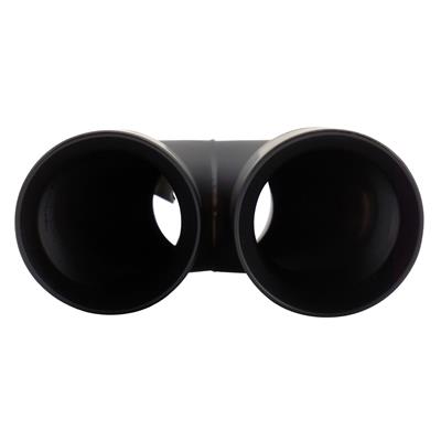 Muffler Tip round id 63mm double slant shifted black steel