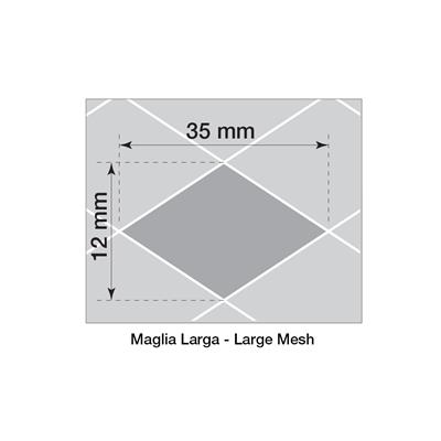 Griglia alluminio nero 100x30 cm maglia larga