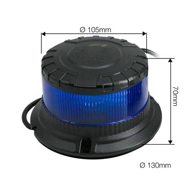 Luce lampeggiante blu fissaggio con bulloni