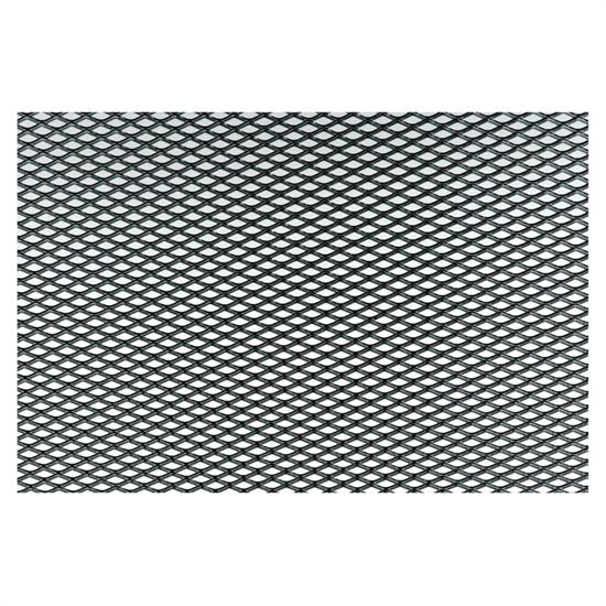 Griglia alluminio nero 125x20 cm maglia extra stretta