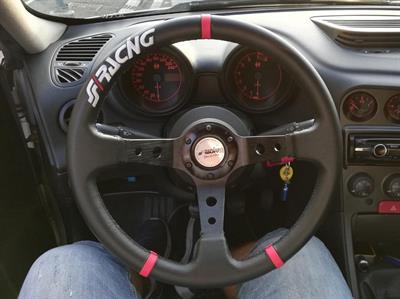 Steering wheel Gravel black