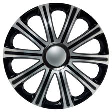 Wheel covers 14 Modena Black Silver
