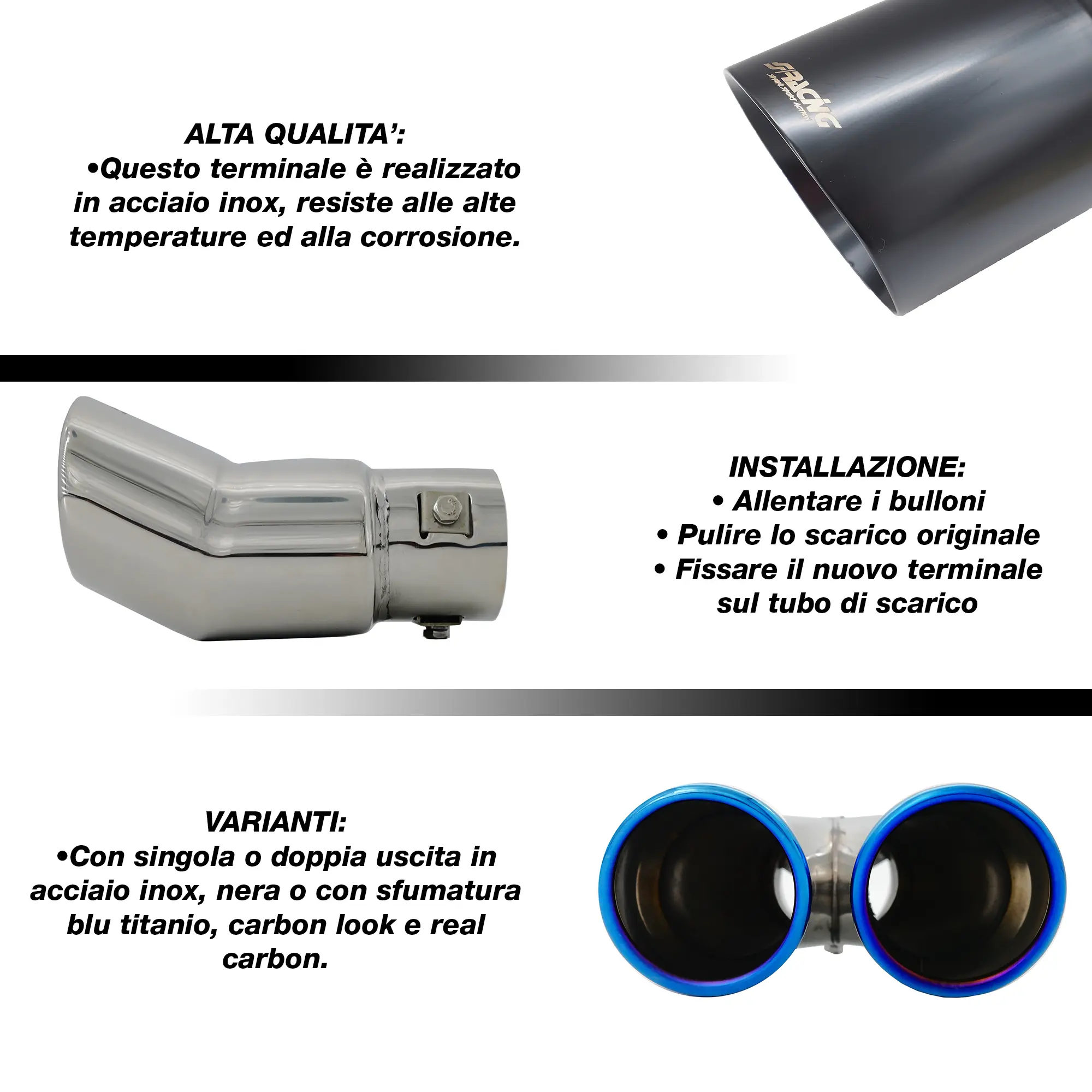 Terminali di scarico Simoni Racing per auto